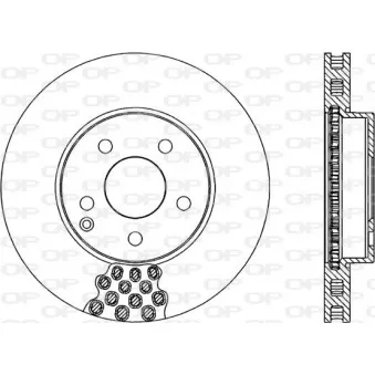 Jeu de 2 disques de frein avant OPEN PARTS BDR1998.20