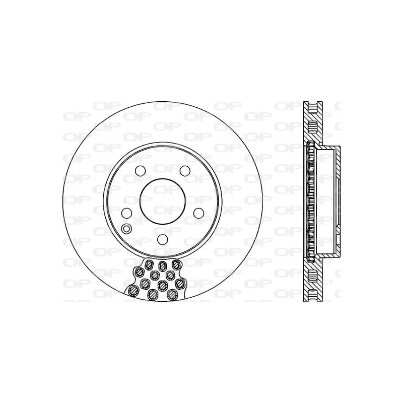 Jeu de 2 disques de frein avant OPEN PARTS BDR1998.20