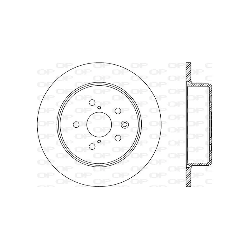 Jeu de 2 disques de frein arrière OPEN PARTS BDR2020.10