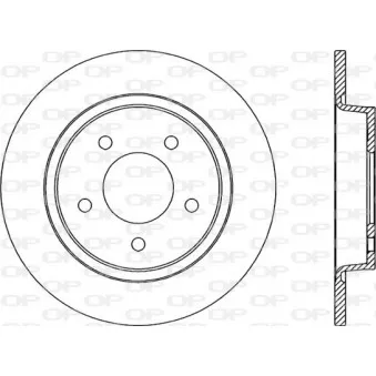 Jeu de 2 disques de frein arrière OPEN PARTS BDR2031.10