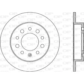 Jeu de 2 disques de frein arrière OPEN PARTS BDR2048.10