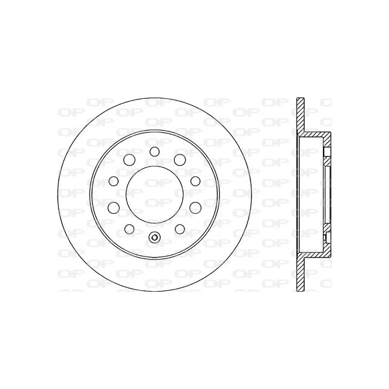 Jeu de 2 disques de frein arrière OPEN PARTS BDR2048.10