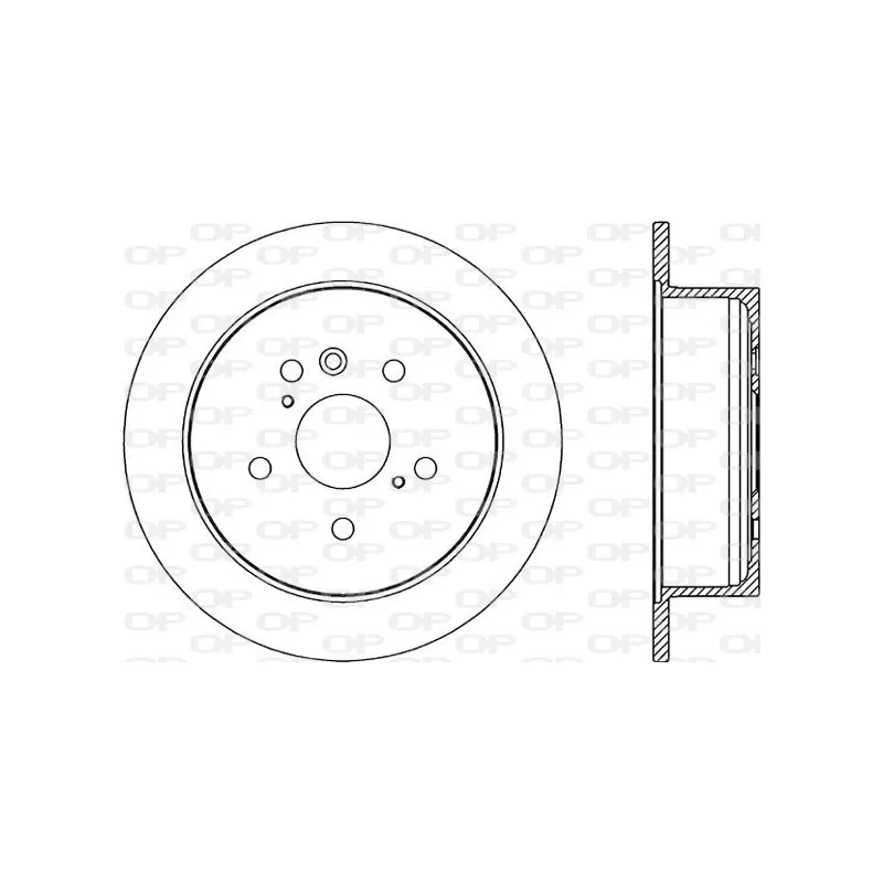 Jeu de 2 disques de frein arrière OPEN PARTS BDR2049.10