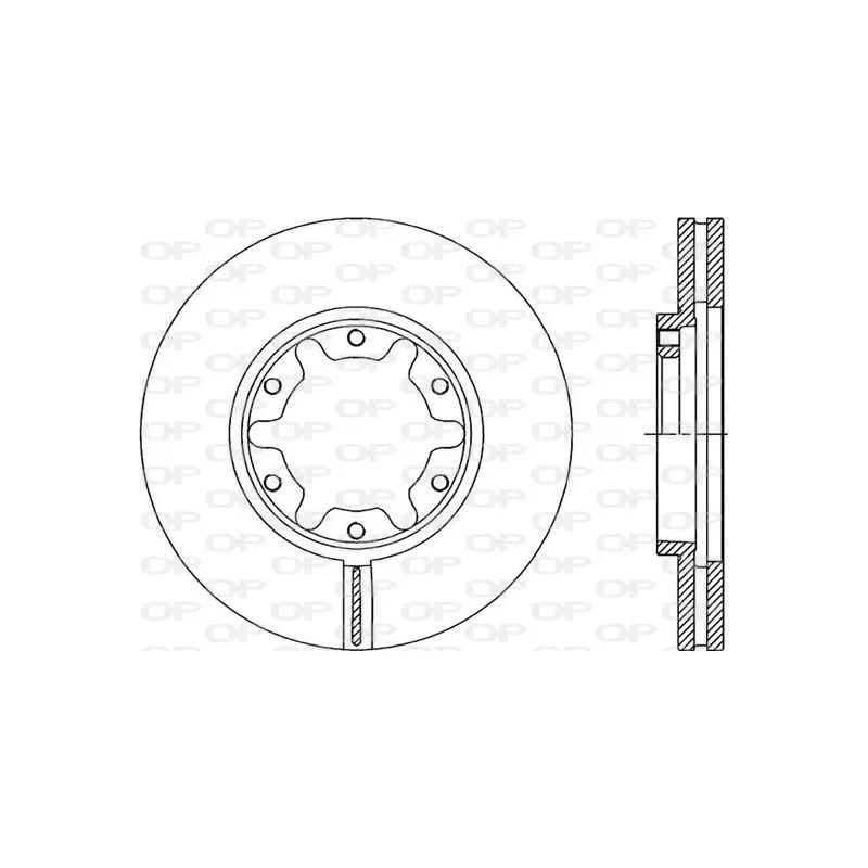 Jeu de 2 disques de frein avant OPEN PARTS BDR2051.20