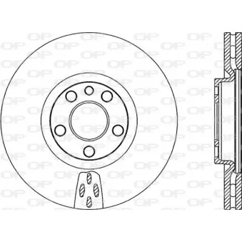 Jeu de 2 disques de frein avant OPEN PARTS BDR2052.20