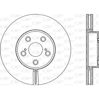 Jeu de 2 disques de frein avant OPEN PARTS BDR2057.20