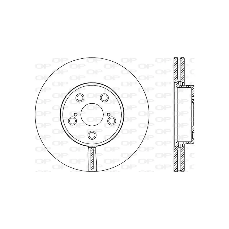 Jeu de 2 disques de frein avant OPEN PARTS BDR2057.20