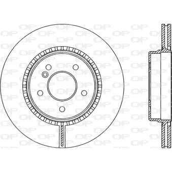 Jeu de 2 disques de frein arrière OPEN PARTS BDR2065.20