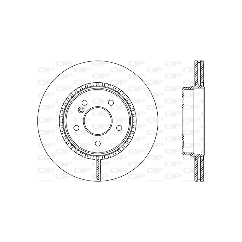Jeu de 2 disques de frein arrière OPEN PARTS BDR2065.20