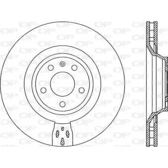 Jeu de 2 disques de frein avant OPEN PARTS BDR2071.20