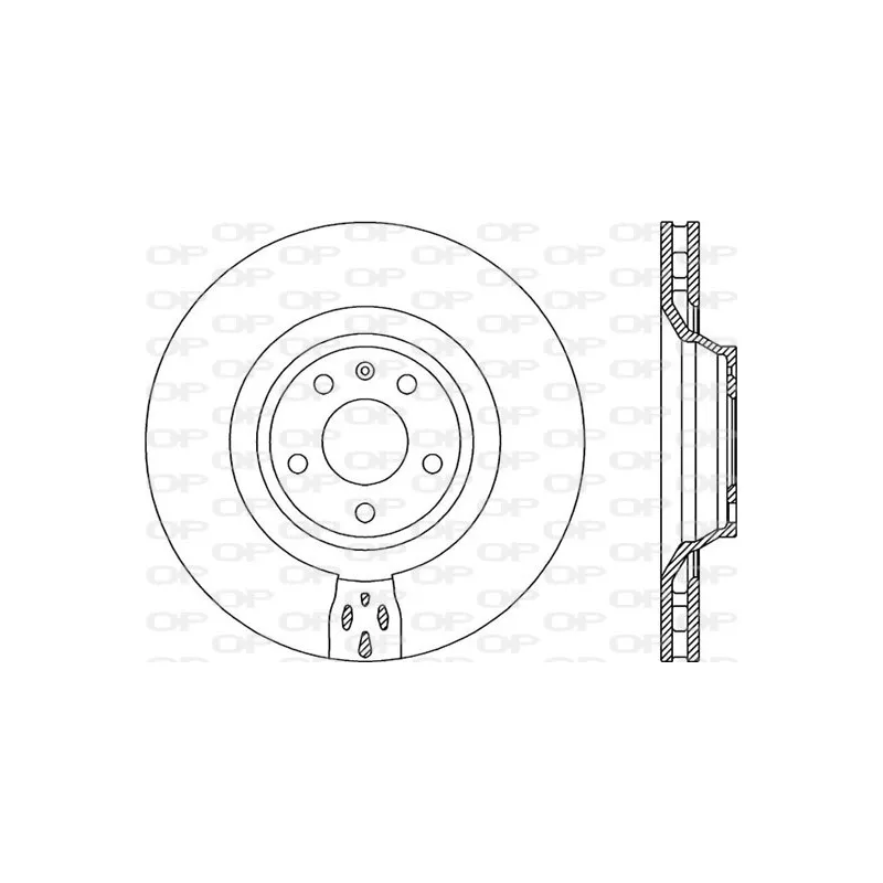 Jeu de 2 disques de frein avant OPEN PARTS BDR2071.20