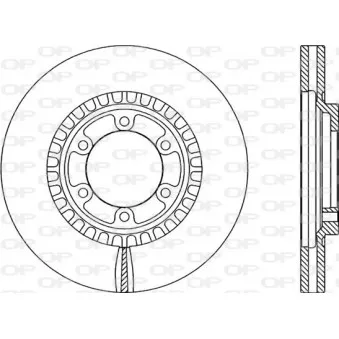 Jeu de 2 disques de frein avant OPEN PARTS BDR2085.20