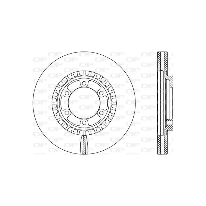Jeu de 2 disques de frein avant OPEN PARTS BDR2085.20