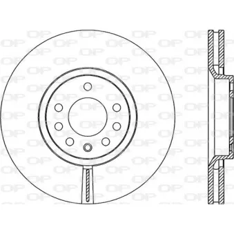 Jeu de 2 disques de frein avant OPEN PARTS BDR2086.20