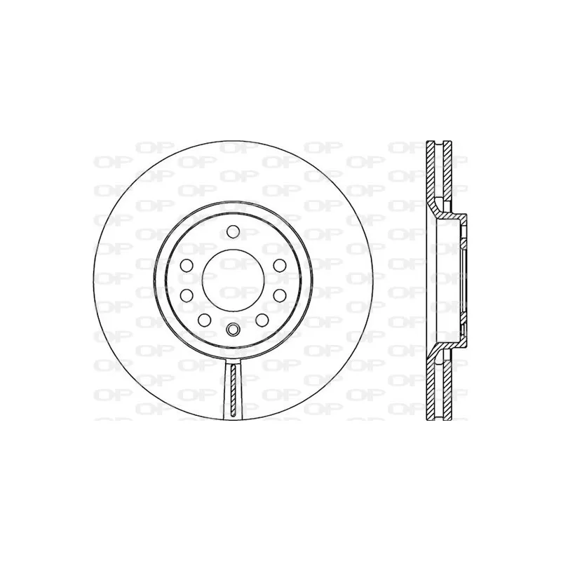 Jeu de 2 disques de frein avant OPEN PARTS BDR2086.20