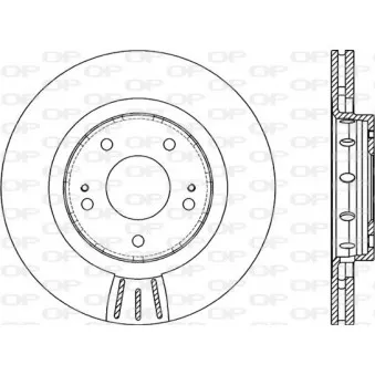 Jeu de 2 disques de frein avant OPEN PARTS BDR2087.20