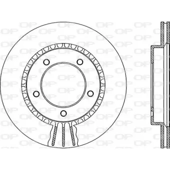 Jeu de 2 disques de frein avant OPEN PARTS BDR2113.20