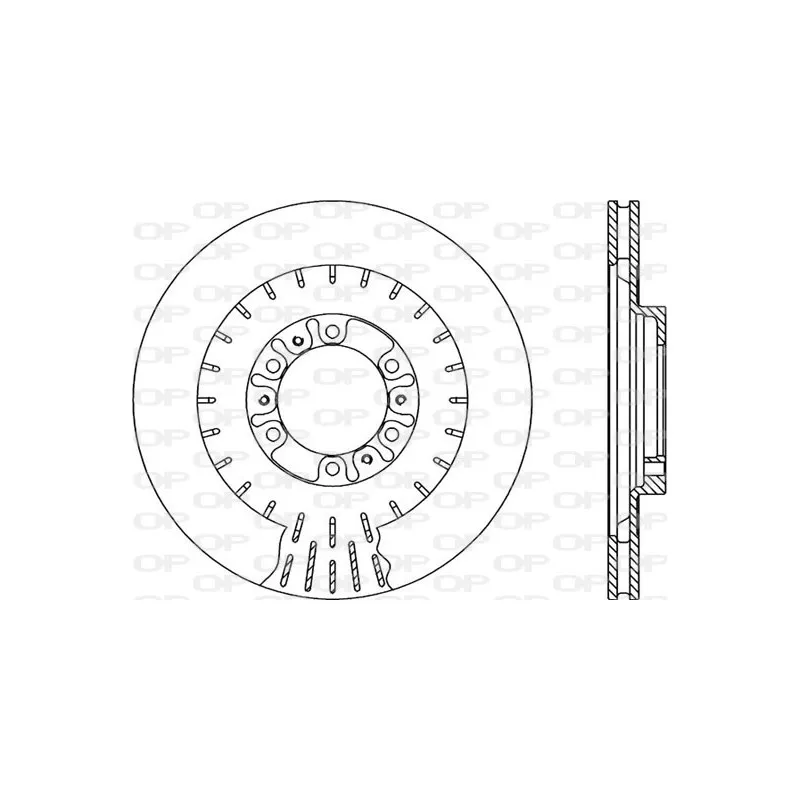 Jeu de 2 disques de frein avant OPEN PARTS BDR2125.20