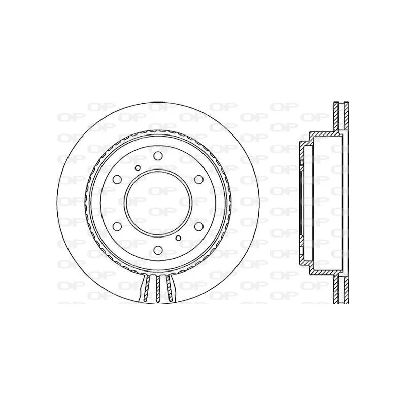Jeu de 2 disques de frein arrière OPEN PARTS BDR2134.20