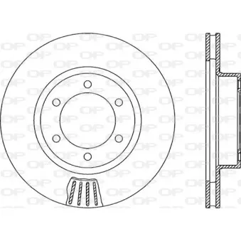 Jeu de 2 disques de frein avant OPEN PARTS BDR2149.20