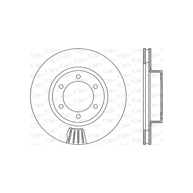 Jeu de 2 disques de frein avant OPEN PARTS BDR2149.20