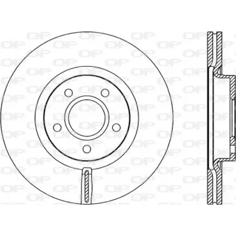 Jeu de 2 disques de frein avant OPEN PARTS BDR2153.20