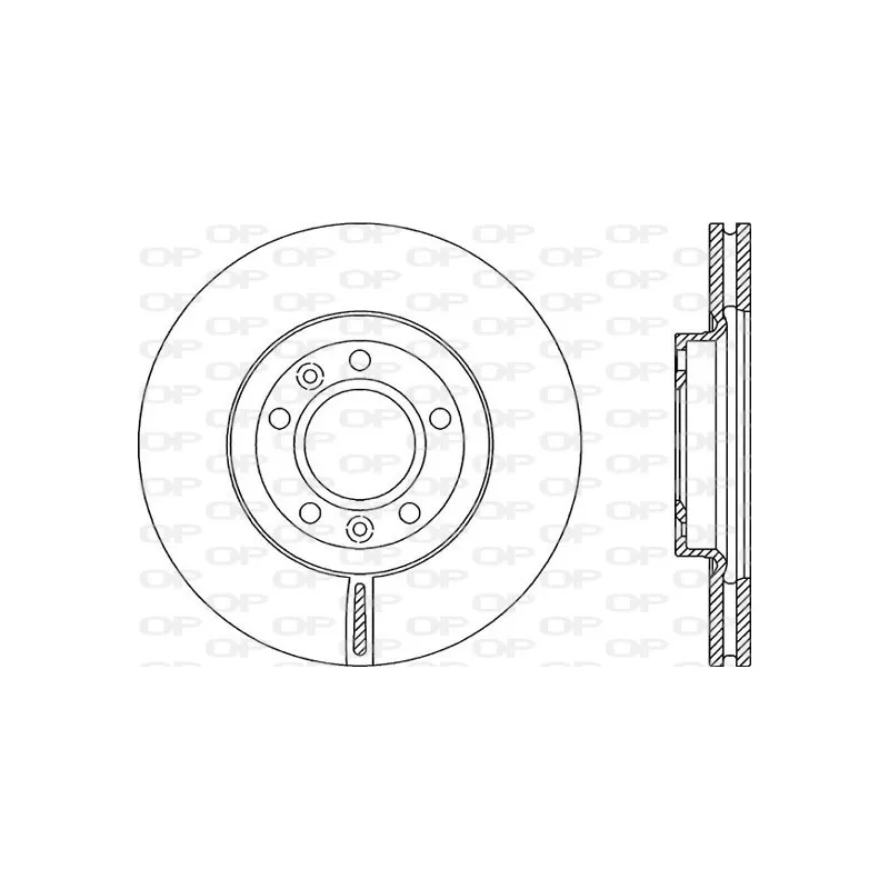 Jeu de 2 disques de frein avant OPEN PARTS BDR2158.20