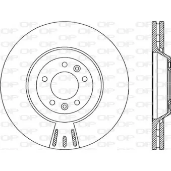 Jeu de 2 disques de frein avant OPEN PARTS BDR2159.20