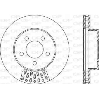 Jeu de 2 disques de frein avant OPEN PARTS BDR2167.20