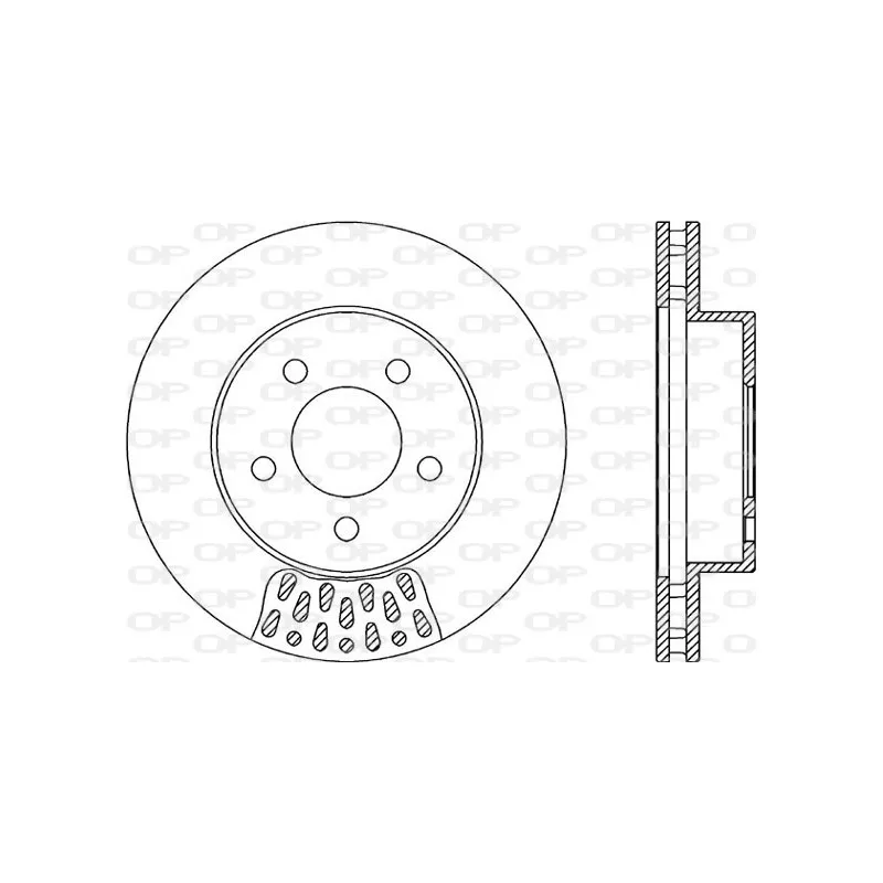 Jeu de 2 disques de frein avant OPEN PARTS BDR2167.20