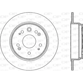Jeu de 2 disques de frein arrière OPEN PARTS BDR2171.10