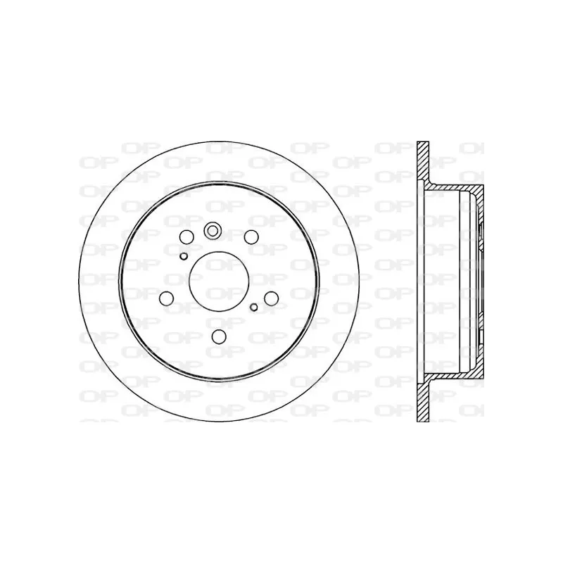 Jeu de 2 disques de frein arrière OPEN PARTS BDR2172.10