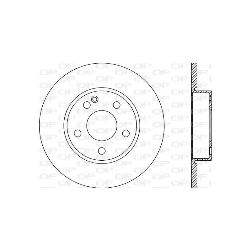 Jeu de 2 disques de frein avant OPEN PARTS BDR2173.10