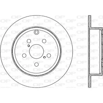 Jeu de 2 disques de frein arrière OPEN PARTS BDR2177.10