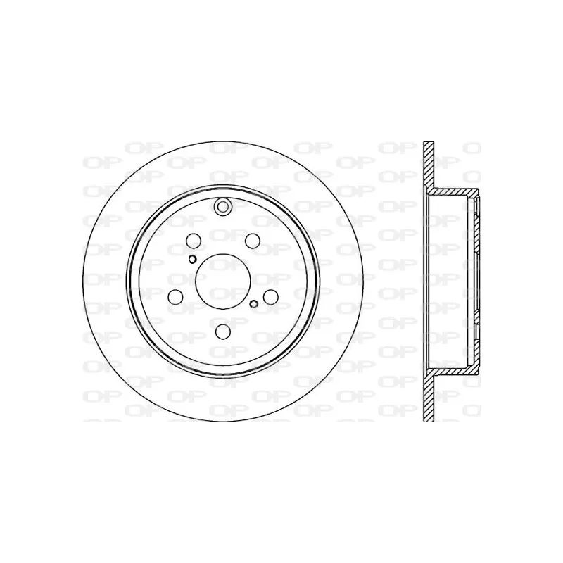 Jeu de 2 disques de frein arrière OPEN PARTS BDR2177.10