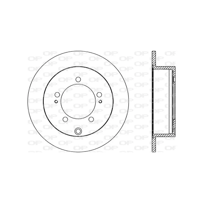 Jeu de 2 disques de frein arrière OPEN PARTS BDR2189.10