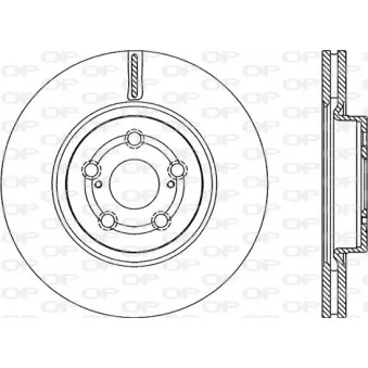 Jeu de 2 disques de frein avant OPEN PARTS BDR2192.20