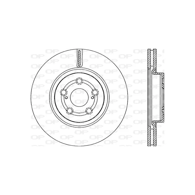 Jeu de 2 disques de frein avant OPEN PARTS BDR2192.20