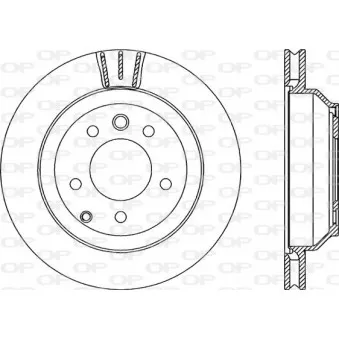 Jeu de 2 disques de frein arrière OPEN PARTS BDR2195.20