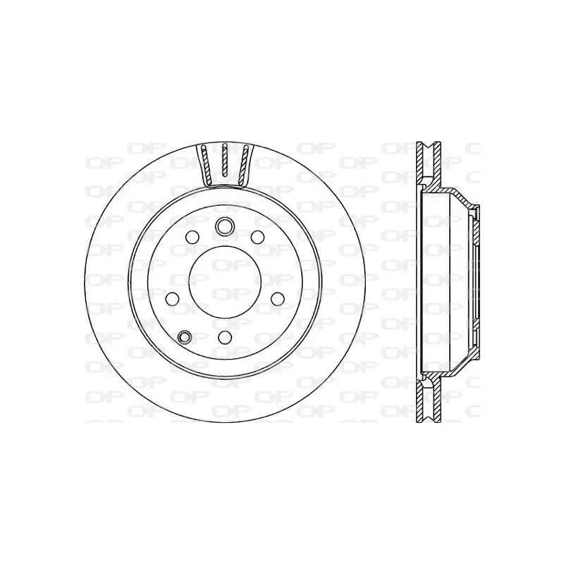 Jeu de 2 disques de frein arrière OPEN PARTS BDR2195.20