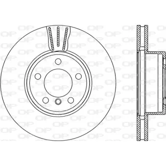 Jeu de 2 disques de frein avant OPEN PARTS BDR2196.20