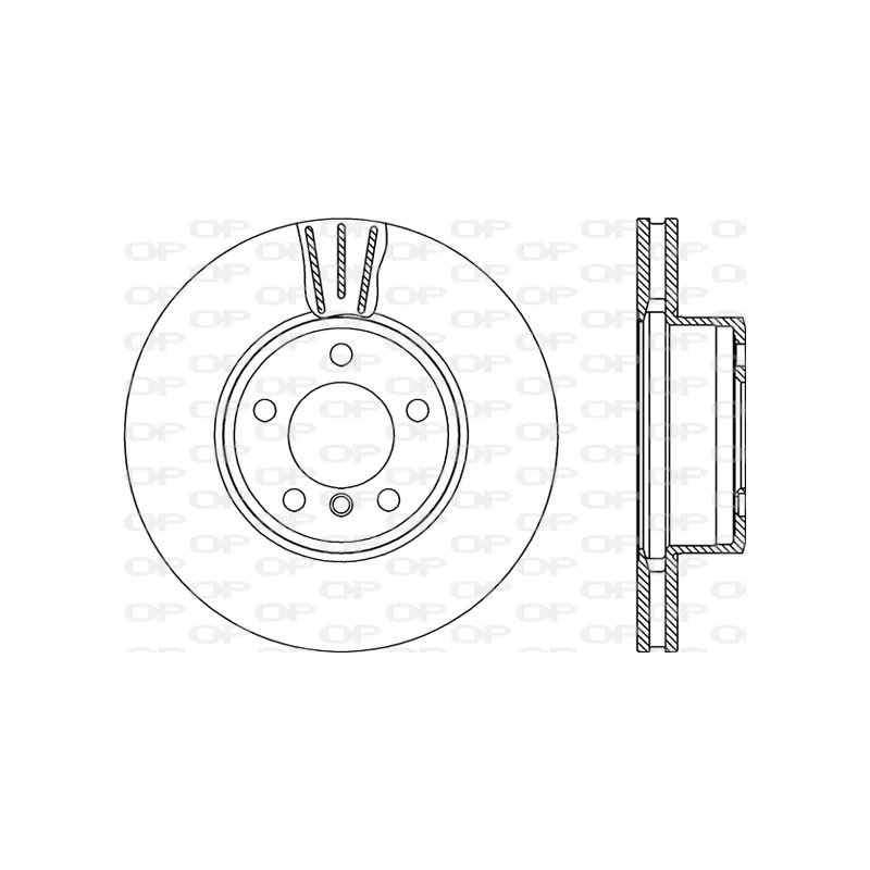 Jeu de 2 disques de frein avant OPEN PARTS BDR2196.20