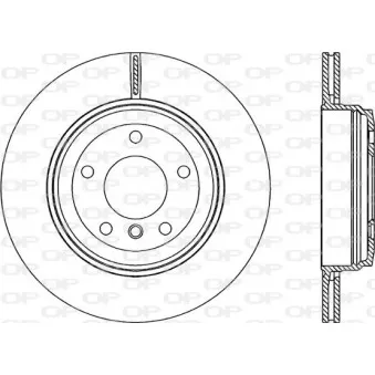 Jeu de 2 disques de frein arrière OPEN PARTS BDR2199.20