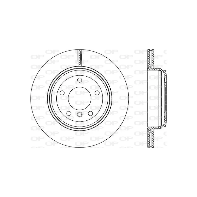 Jeu de 2 disques de frein arrière OPEN PARTS BDR2199.20
