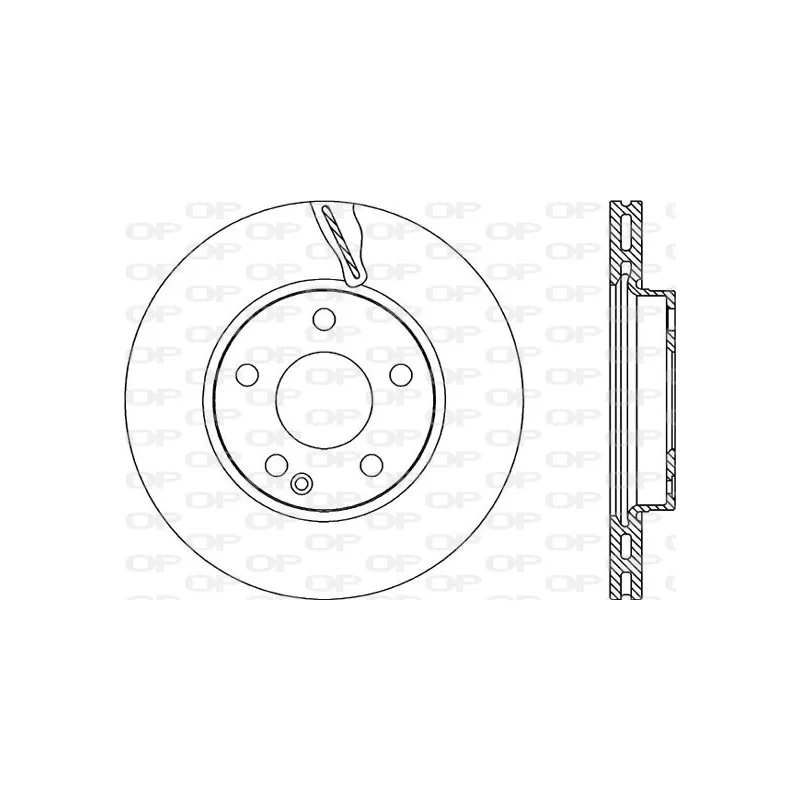Jeu de 2 disques de frein avant OPEN PARTS BDR2200.20