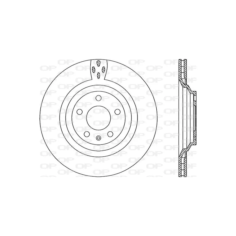 Jeu de 2 disques de frein arrière OPEN PARTS BDR2201.20