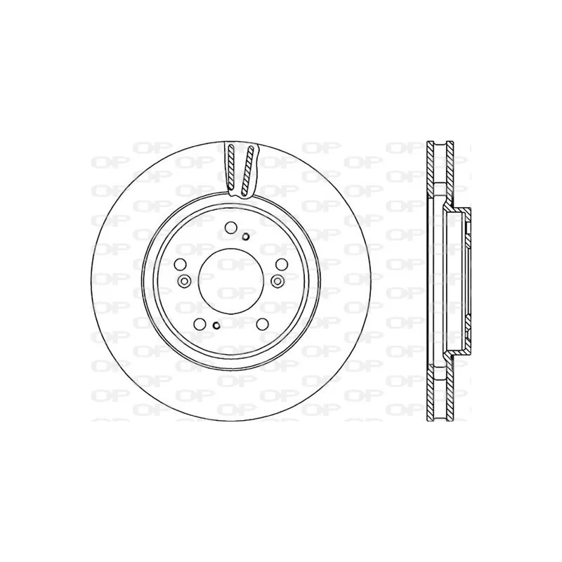 Jeu de 2 disques de frein avant OPEN PARTS BDR2202.20