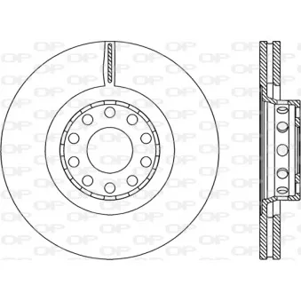 Jeu de 2 disques de frein avant OPEN PARTS BDR2206.20