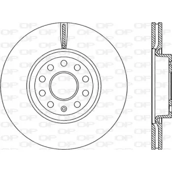 Jeu de 2 disques de frein avant OPEN PARTS BDR2207.20