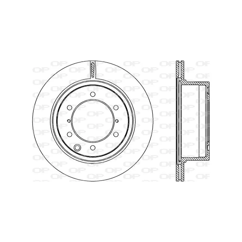 Jeu de 2 disques de frein arrière OPEN PARTS BDR2211.20